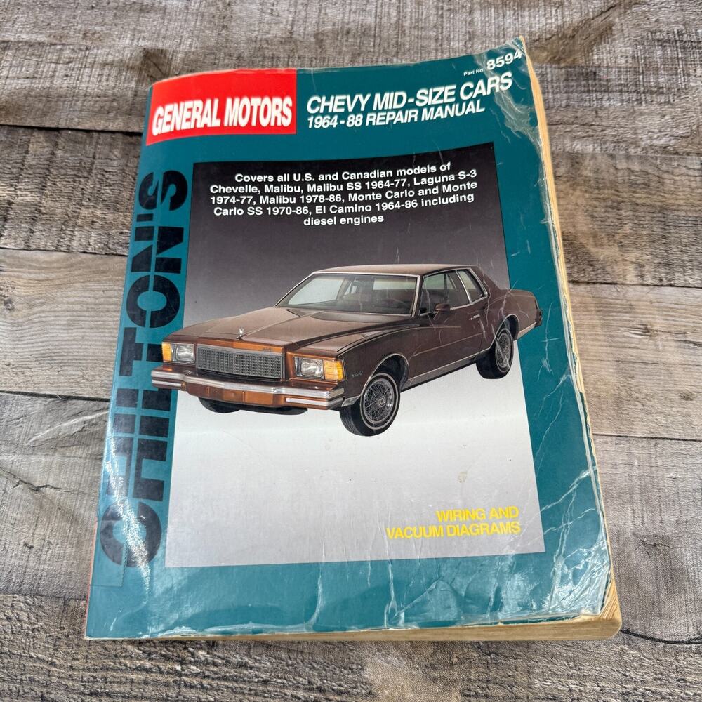 General Motors Chiltons Chevy Mid Size Cars 1964-88 Repair Manual